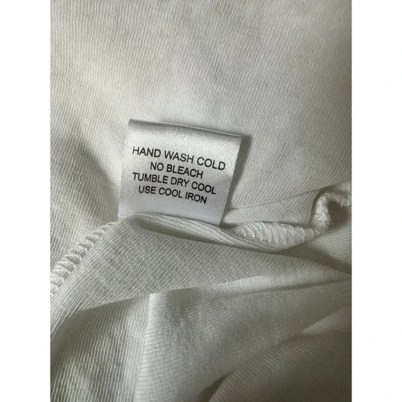 Jarbo White Size 42 Half Sleeve 95% Pima Cotton Crew Neck Woman's T Shirt - Picture 6 of 6